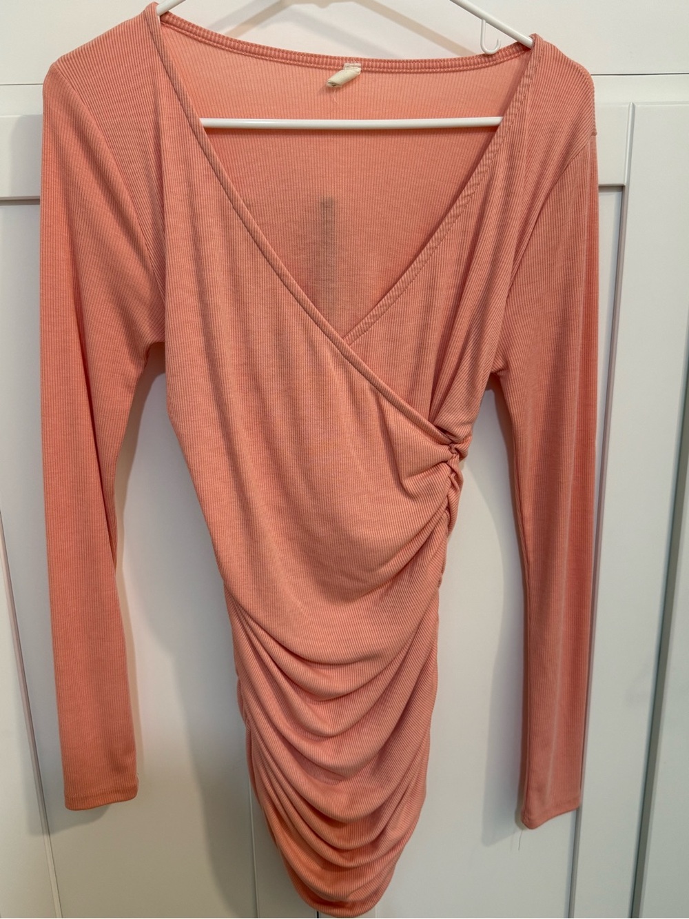 FIVE pink blush maternity dress lot in size small